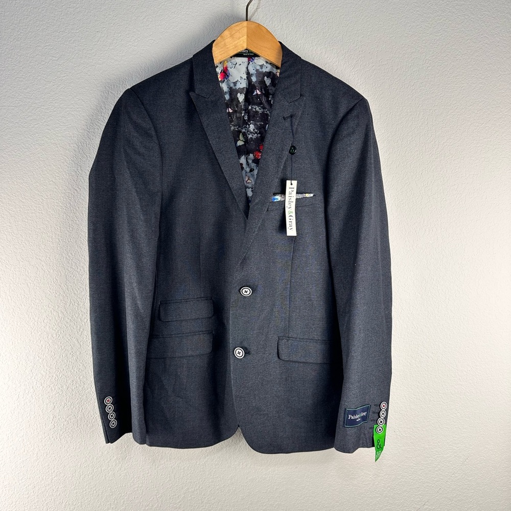 Paisley & Gray Charcoal Shark Jacket Sz 38R